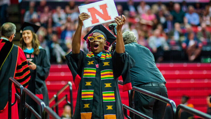 She's N with a master's degree